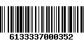 Código de Barras 6133337000352