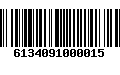 Código de Barras 6134091000015