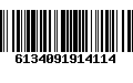 Código de Barras 6134091914114