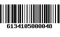 Código de Barras 6134105000048