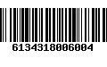 Código de Barras 6134318006004