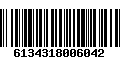 Código de Barras 6134318006042