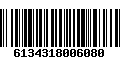 Código de Barras 6134318006080