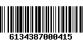 Código de Barras 6134387000415