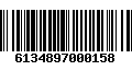 Código de Barras 6134897000158