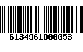 Código de Barras 6134961000053