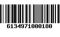 Código de Barras 6134971000180