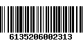 Código de Barras 6135206002313