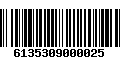 Código de Barras 6135309000025