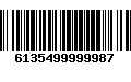 Código de Barras 6135499999987