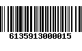 Código de Barras 6135913000015