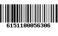 Código de Barras 6151100056306