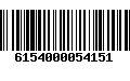 Código de Barras 6154000054151