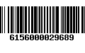 Código de Barras 6156000029689