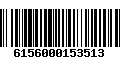 Código de Barras 6156000153513