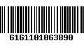 Código de Barras 6161101063890