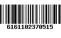 Código de Barras 6161102370515