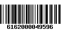 Código de Barras 6162000049596