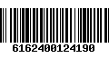 Código de Barras 6162400124190