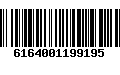 Código de Barras 6164001199195