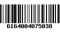 Código de Barras 6164004075038