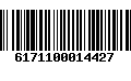 Código de Barras 6171100014427