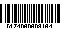 Código de Barras 6174000009104