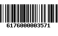 Código de Barras 6176000003571