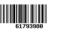 Código de Barras 61793980