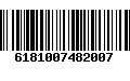 Código de Barras 6181007482007