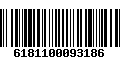 Código de Barras 6181100093186