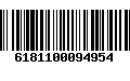 Código de Barras 6181100094954