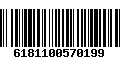 Código de Barras 6181100570199