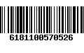 Código de Barras 6181100570526