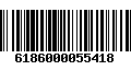 Código de Barras 6186000055418