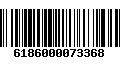 Código de Barras 6186000073368