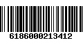 Código de Barras 6186000213412