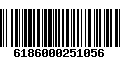 Código de Barras 6186000251056