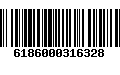 Código de Barras 6186000316328