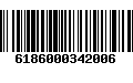 Código de Barras 6186000342006