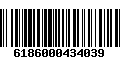 Código de Barras 6186000434039