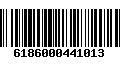 Código de Barras 6186000441013