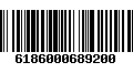 Código de Barras 6186000689200