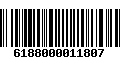 Código de Barras 6188000011807