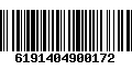 Código de Barras 6191404900172