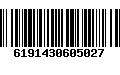 Código de Barras 6191430605027