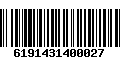 Código de Barras 6191431400027