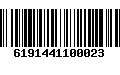 Código de Barras 6191441100023