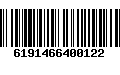 Código de Barras 6191466400122