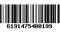 Código de Barras 6191475400199